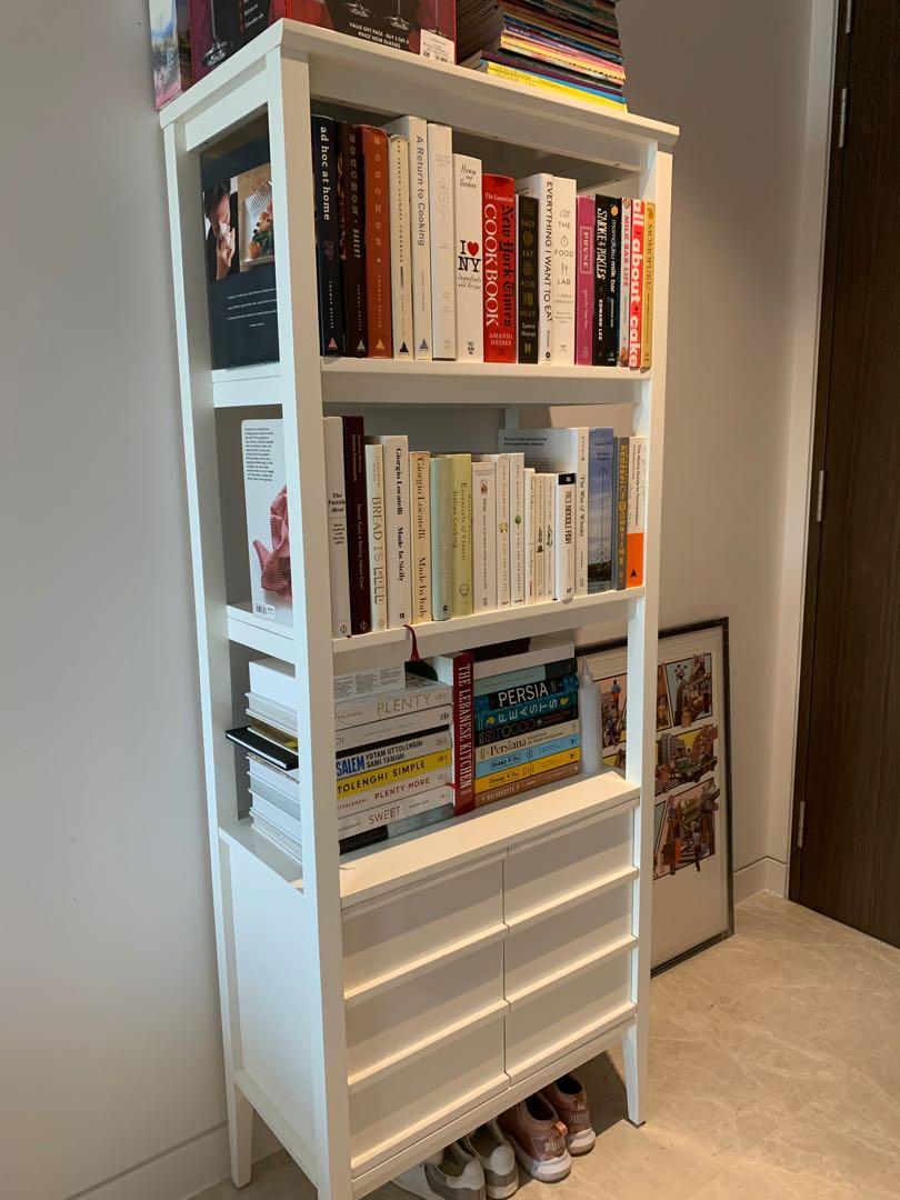 Crate and Barrel Spotlight Bookcase (White), Furniture & Home Living
