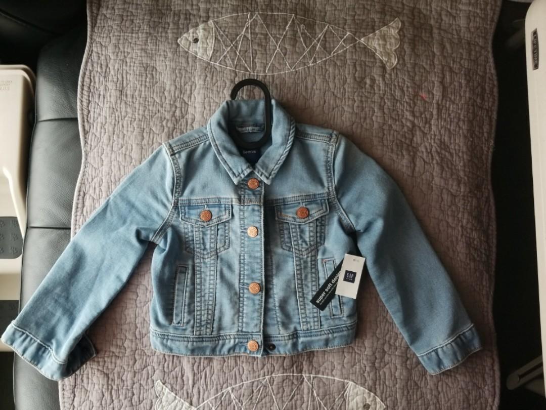 Denim Jacket GAP SOFT NEW Babies Kids Babies Kids Fashion on Carousell