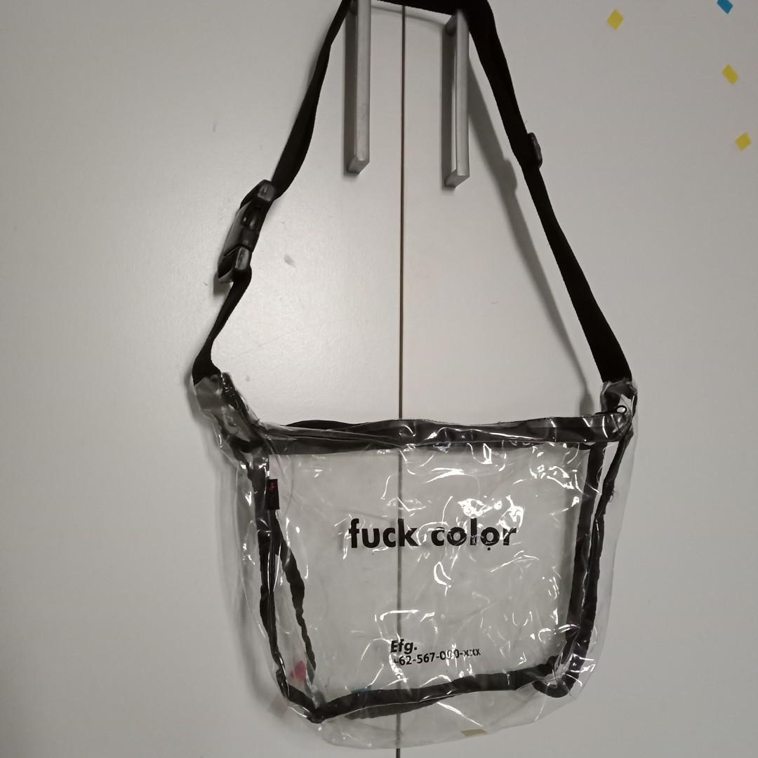 EFG transparent sling bag tas transparan