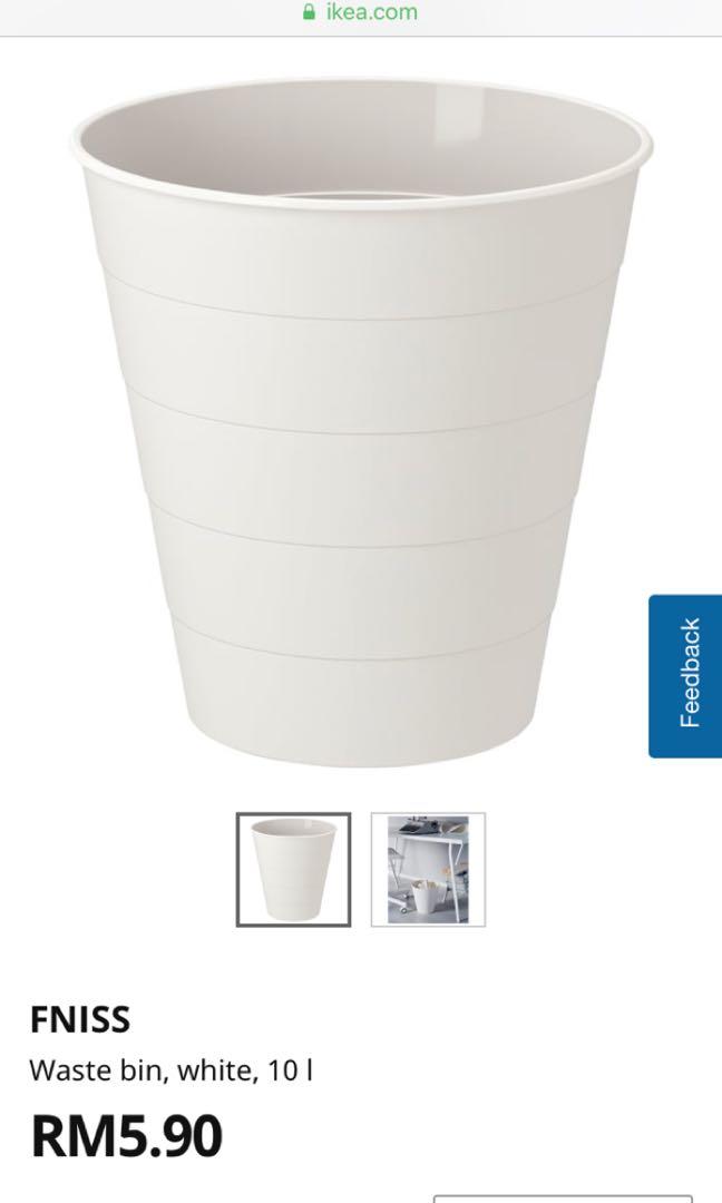 Fniss Ikea Waste Bin/ Dustbin, Furniture & Home Living, Home