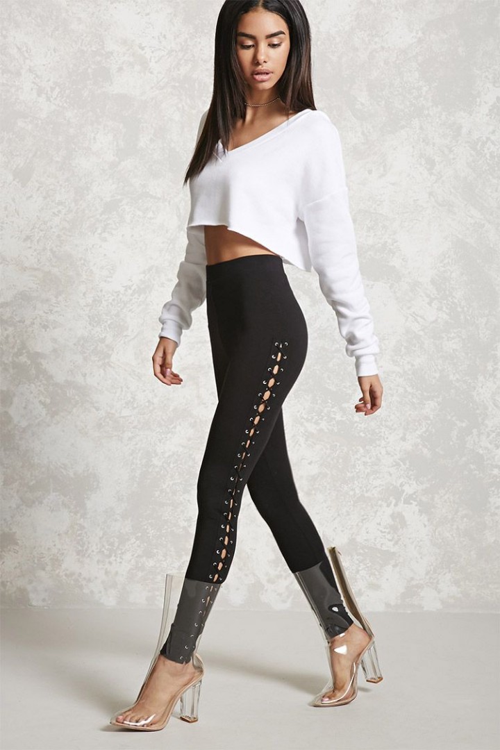forever 21 lace leggings