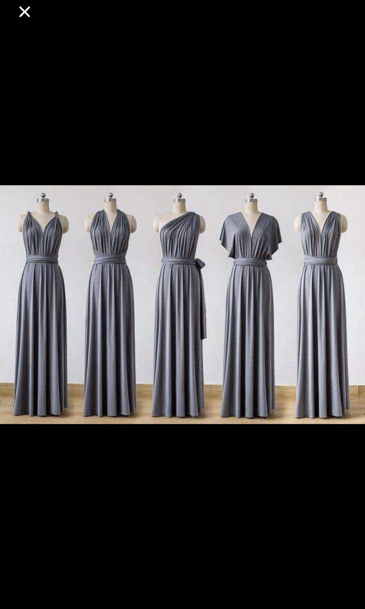 light gray infinity dress