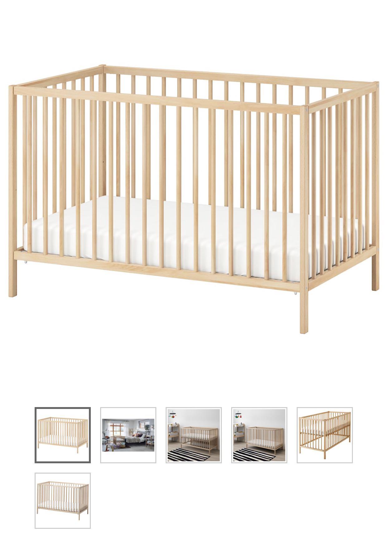 кровать икеа детская деревянная для новорожденных