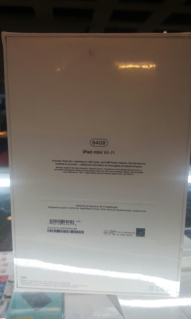 ipad mini 5 (Category: iPad) located in San Juan City. Submitted by allsite (Listing ID 243541262, Image 1). Description: ipad mini wifi 64g 19,000 256g 26500 contact. 09062677651.