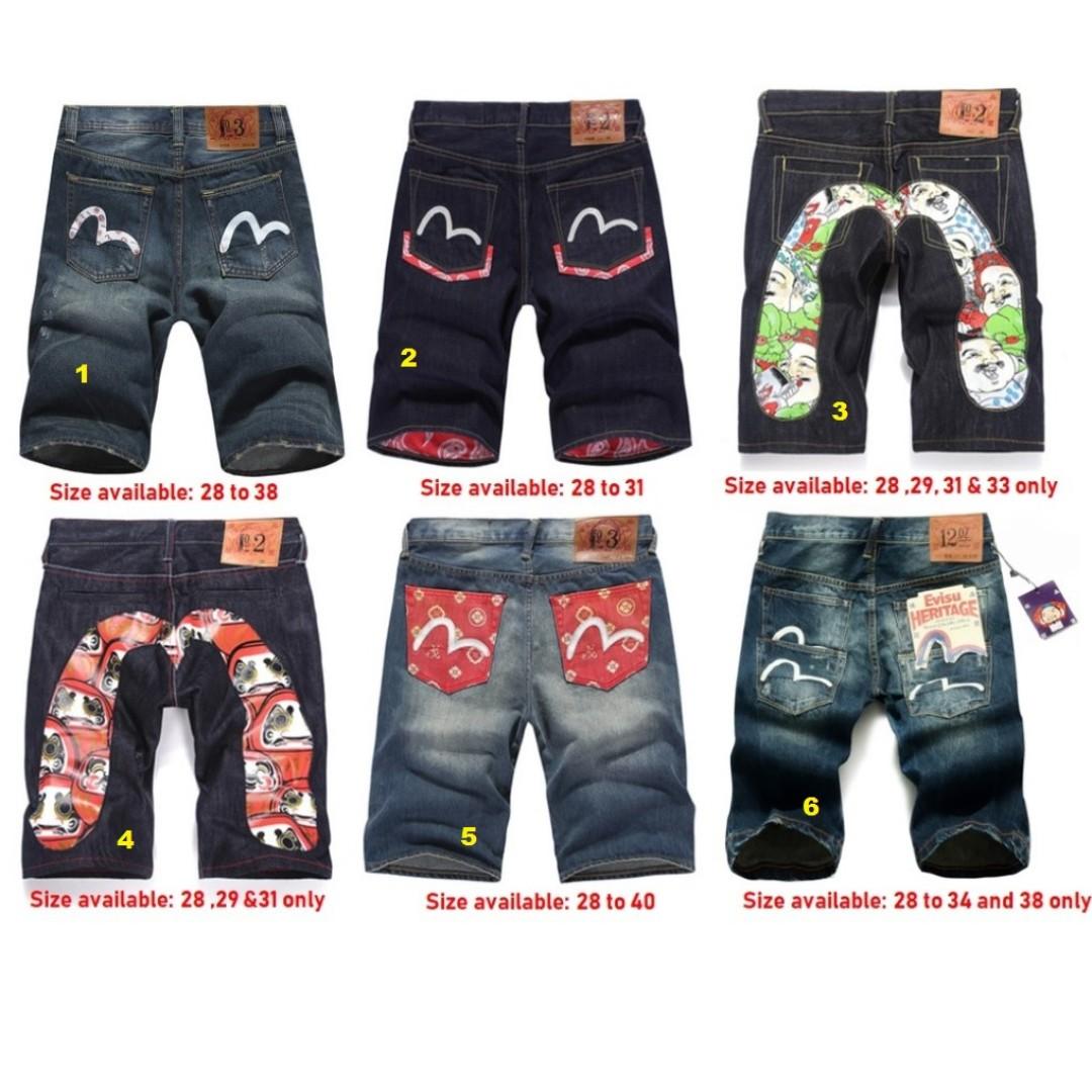 evisu short jeans