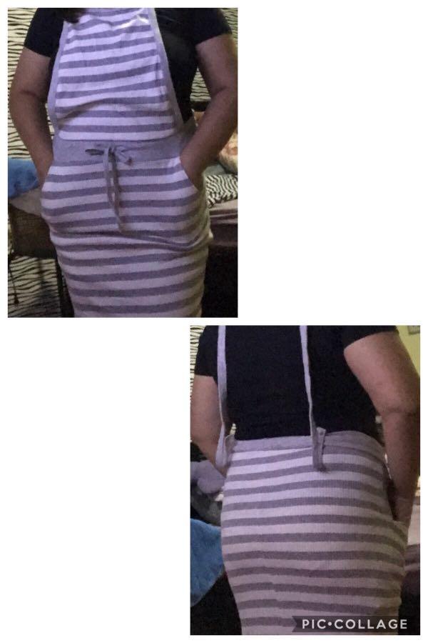 Jumper skirt long (Category: Skirts) located in Caloocan City. Submitted by mayeth.r (Listing ID 243479594, Image 3). Description: Fit to medium large Stretchable cotton .
