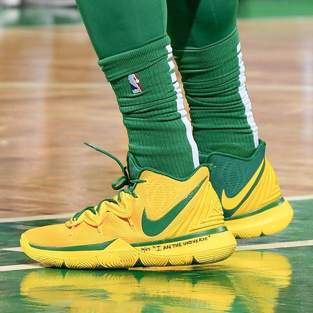 kyrie 5 green and yellow cheap online