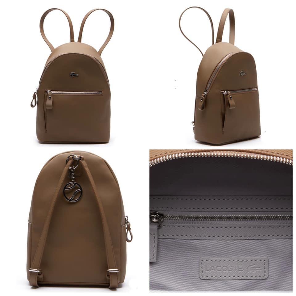 Women's daily classic 2025 coated piqué canvas backpack