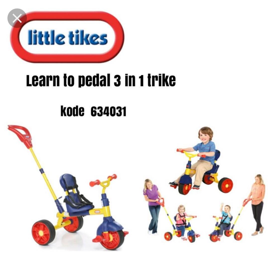 little tikes tricycle 3 in 1