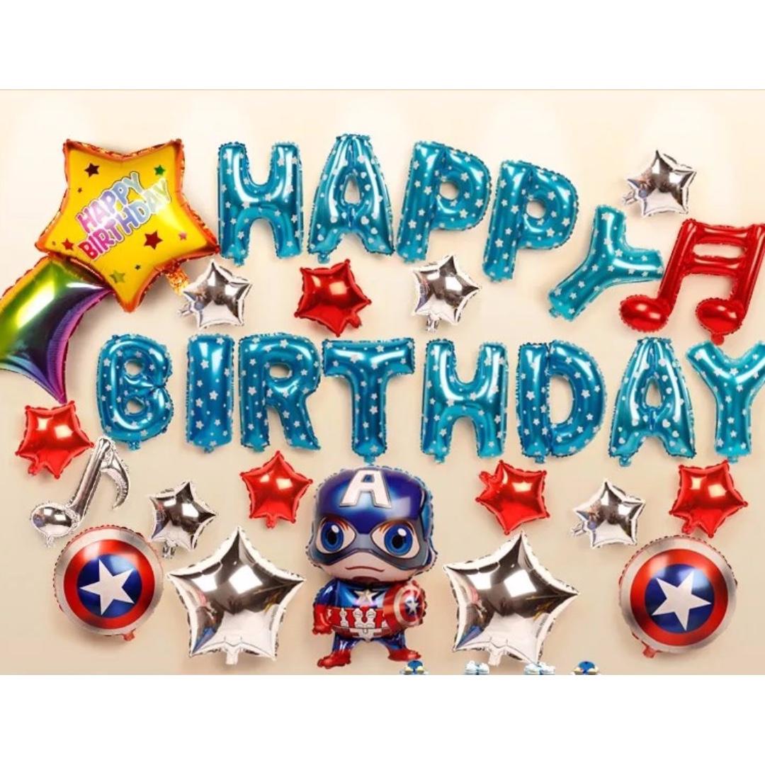 Instock 31pc Marvel Avengers Heroes Captain America Party Decor