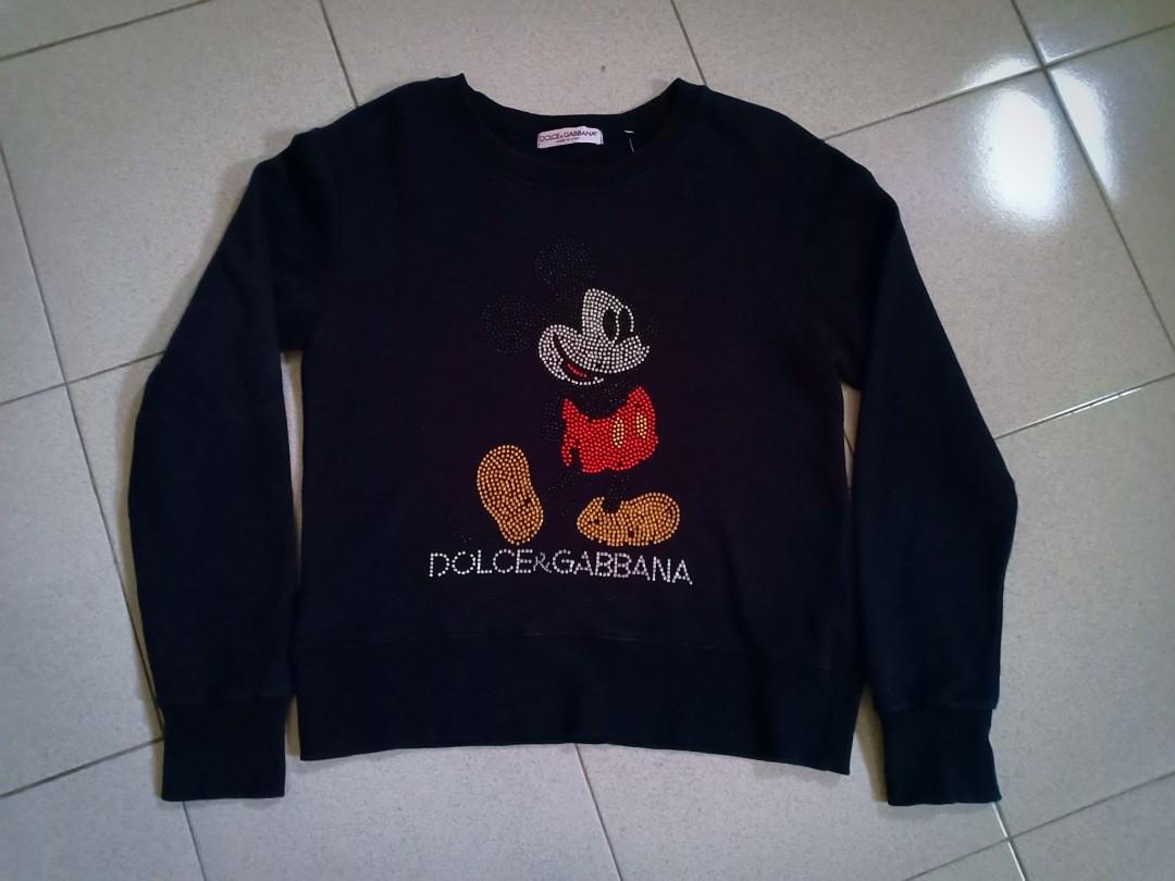 Mickey Mouse x Dolce & Gabbana Sweatshirt, Women's Fashion, Tops,  Longsleeves on Carousell