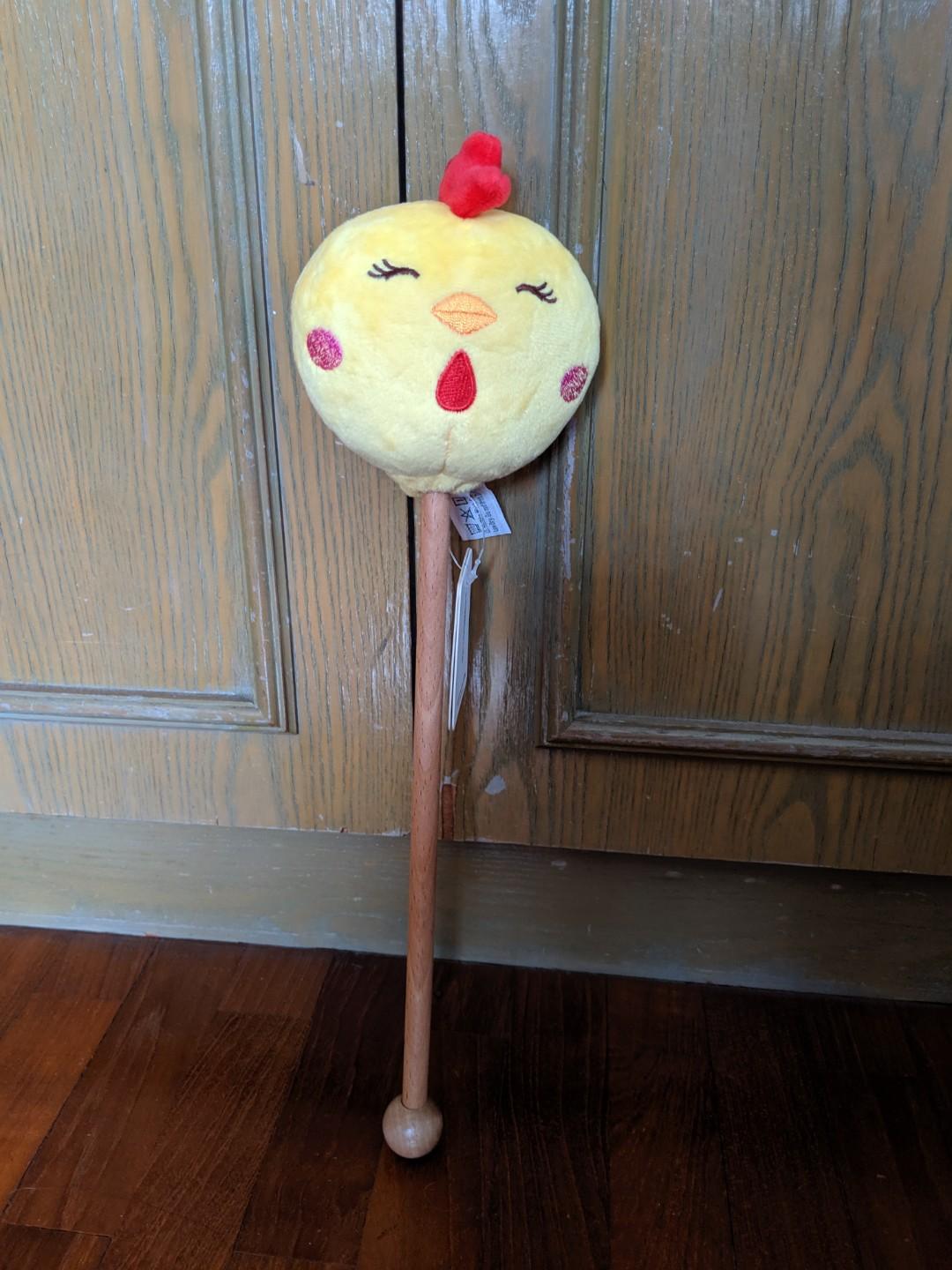 Miniso chicken plush massage stick, Hobbies & Toys, Toys & Games on