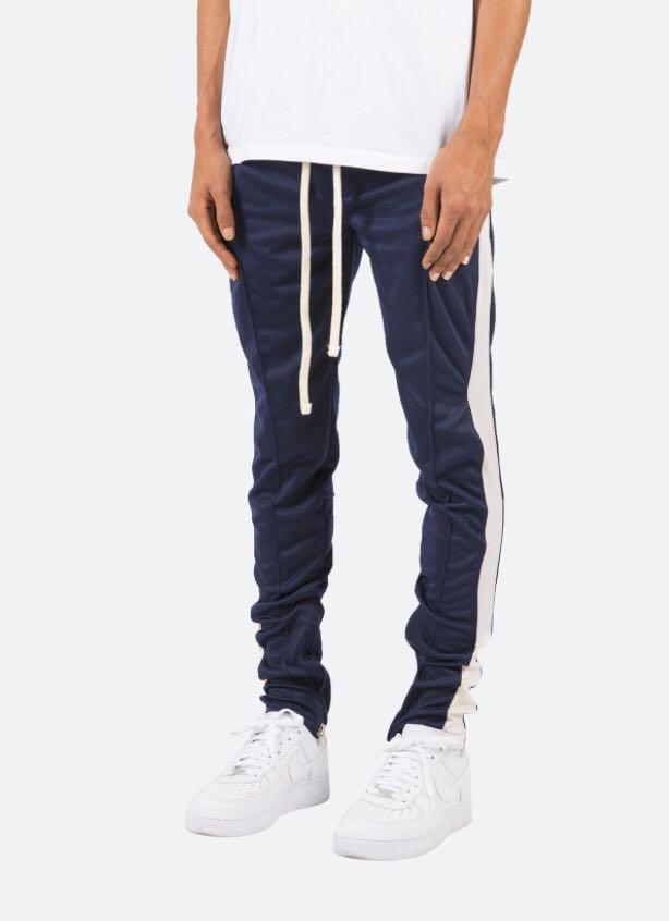mnml navy track pants