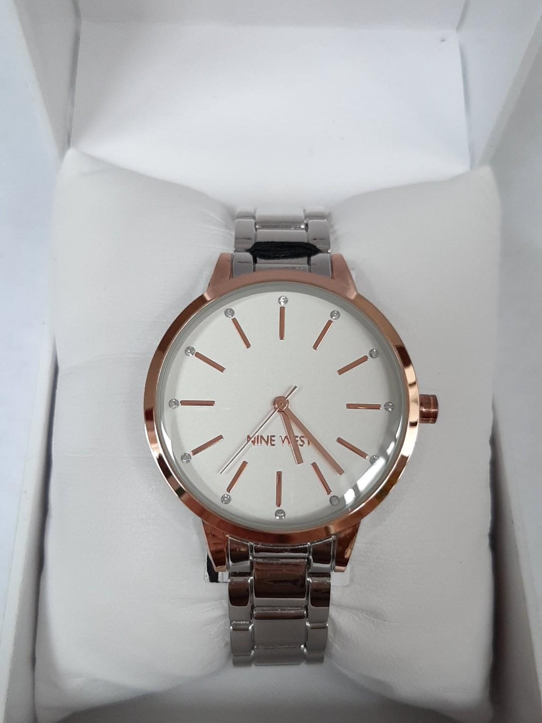 Nine west clearance silver watch