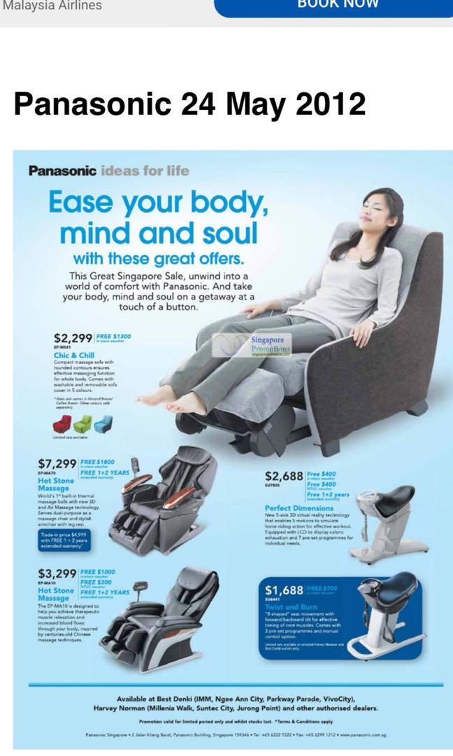 Panasonic Massage Chair On Carousell