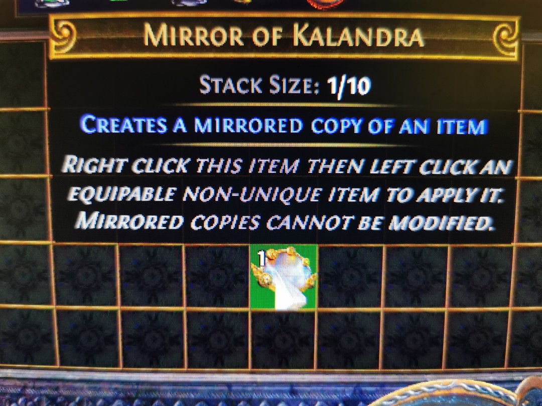 Path of Exile (Standard) Mirror Of Kalandra, Video Gaming, Gaming Accessories, Game Gift Cards