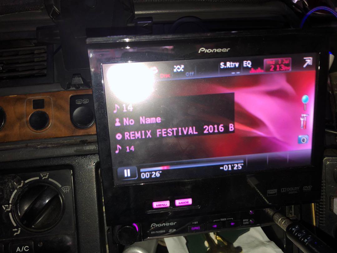 Pioneer Car DVD 7in motorized touchscreen swap ok, TV & Home Appliances