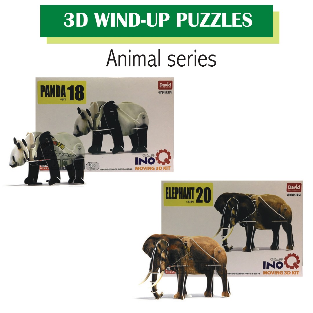 Puzzle Wind up 3D Elefant