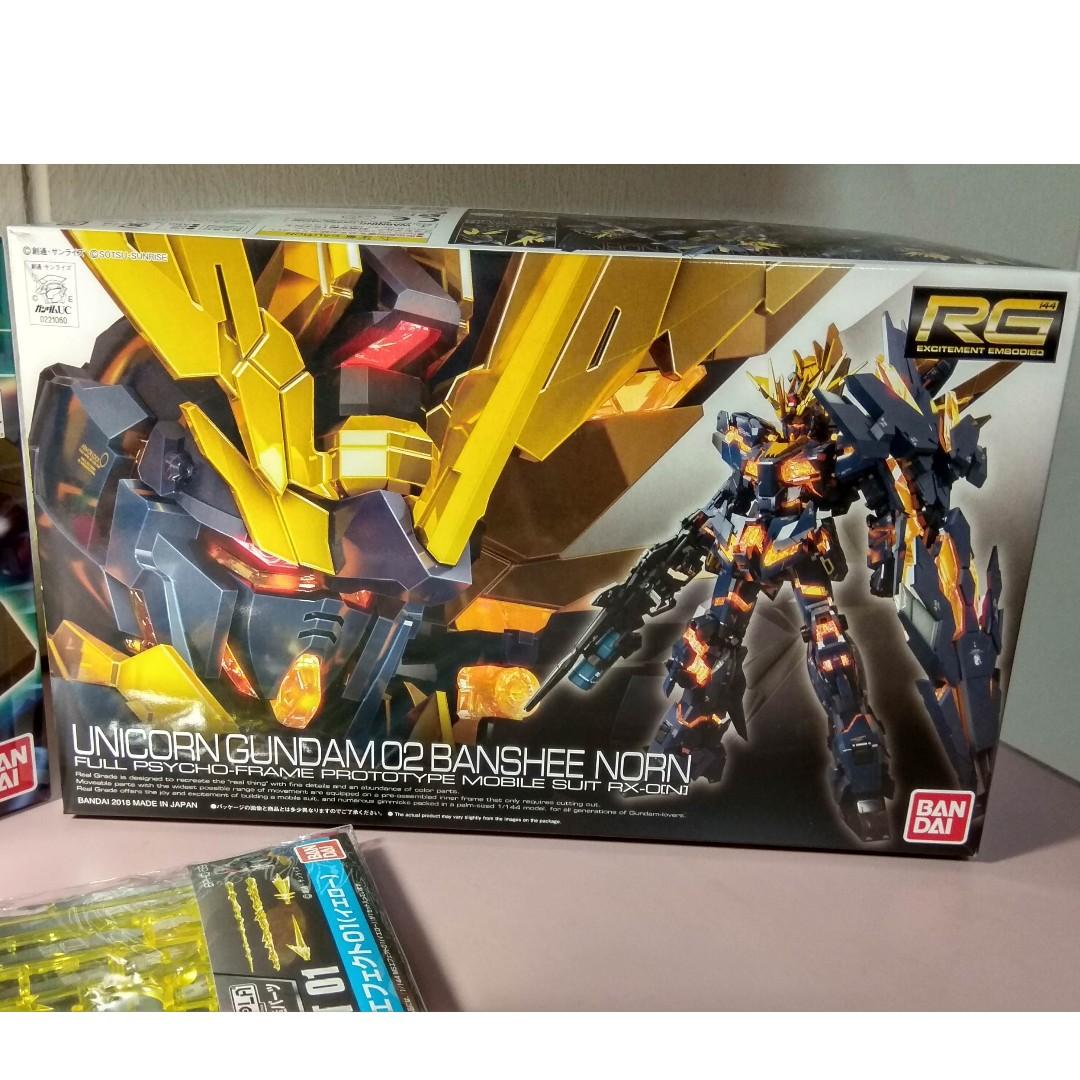 Rx 0 N Unicorn Gundam 02 Banshee Norn Rg Gundam Model Kits