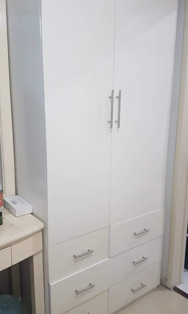 Rush Closet Cabinet White Home Furniture Furniture Fixtures Shelves Drawers On Carousell