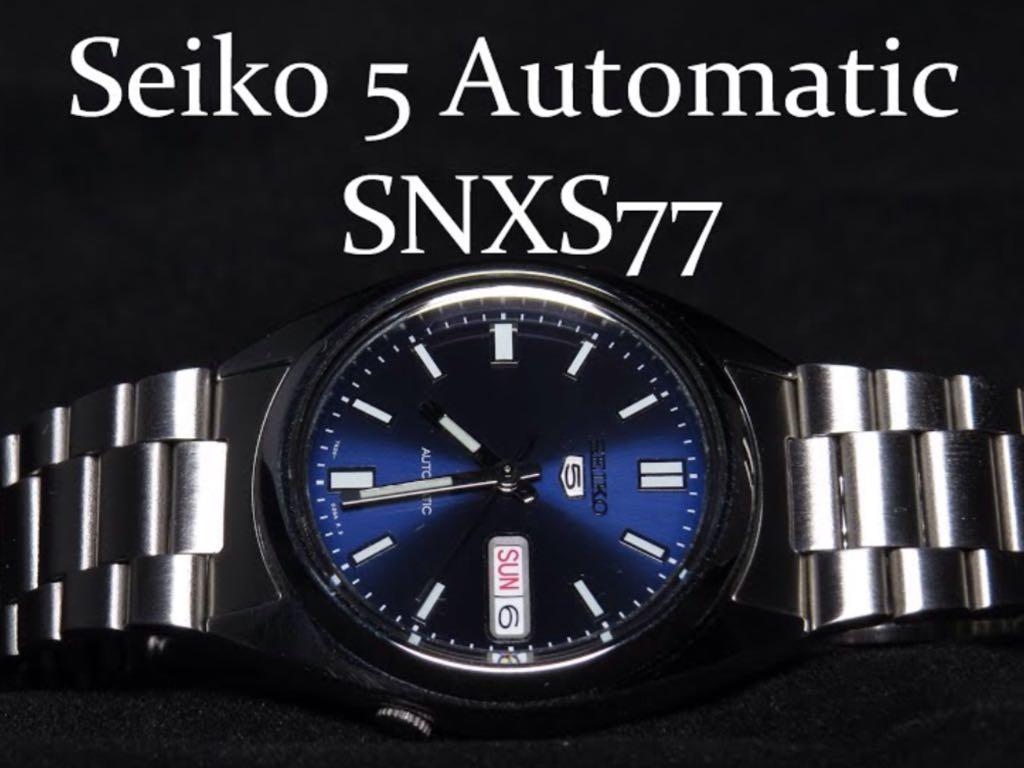 Seiko 5 SNXS77 Automatic Steel Watch Classic SNXS77K Brand New SNXS ...