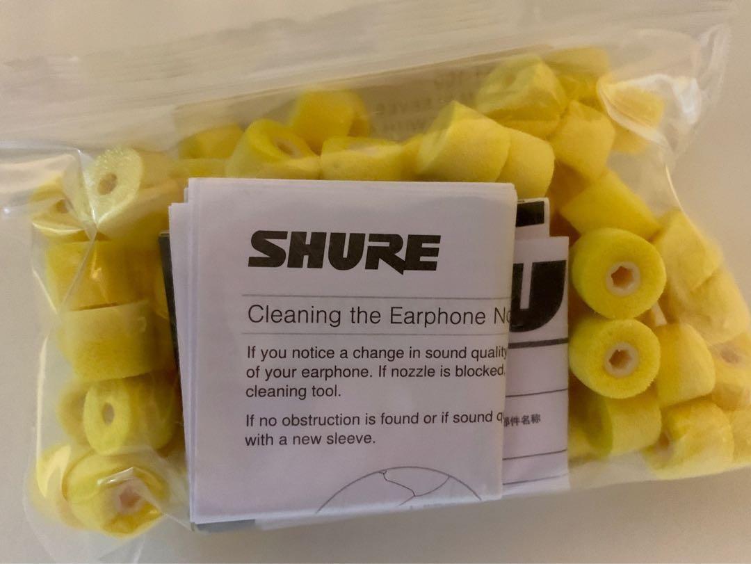 Shure yellow sale foam sleeves
