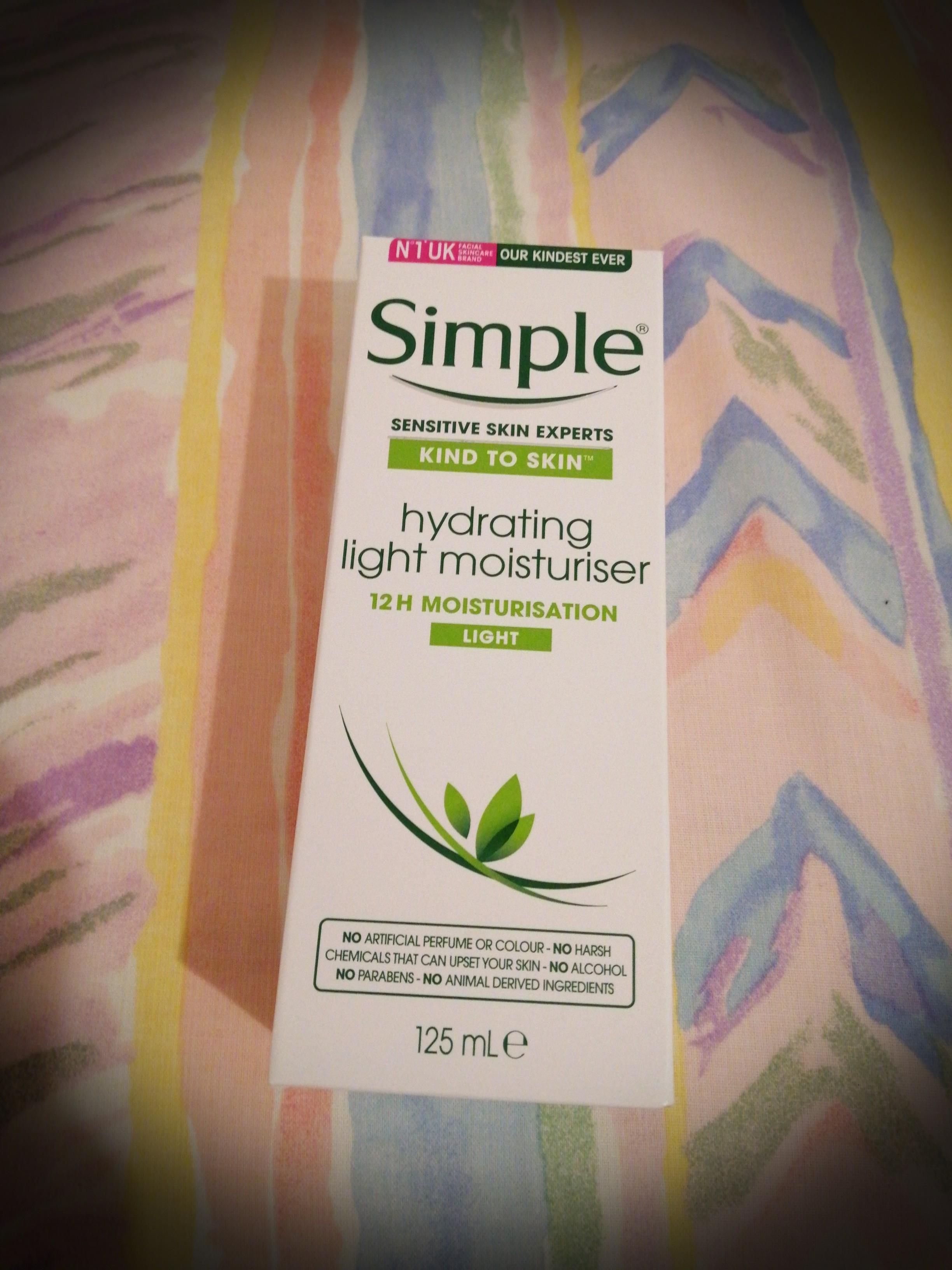 simple hydrating moisturiser ingredients