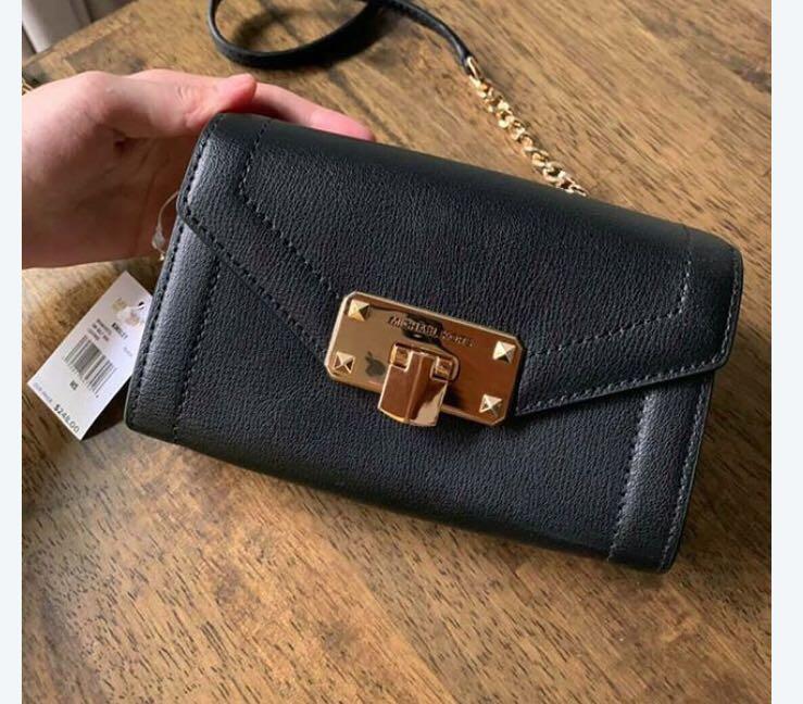 Small Kinsley Belt Bag by Michael Kors black
