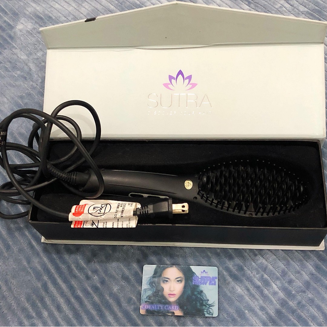 sutra hair straightener brush