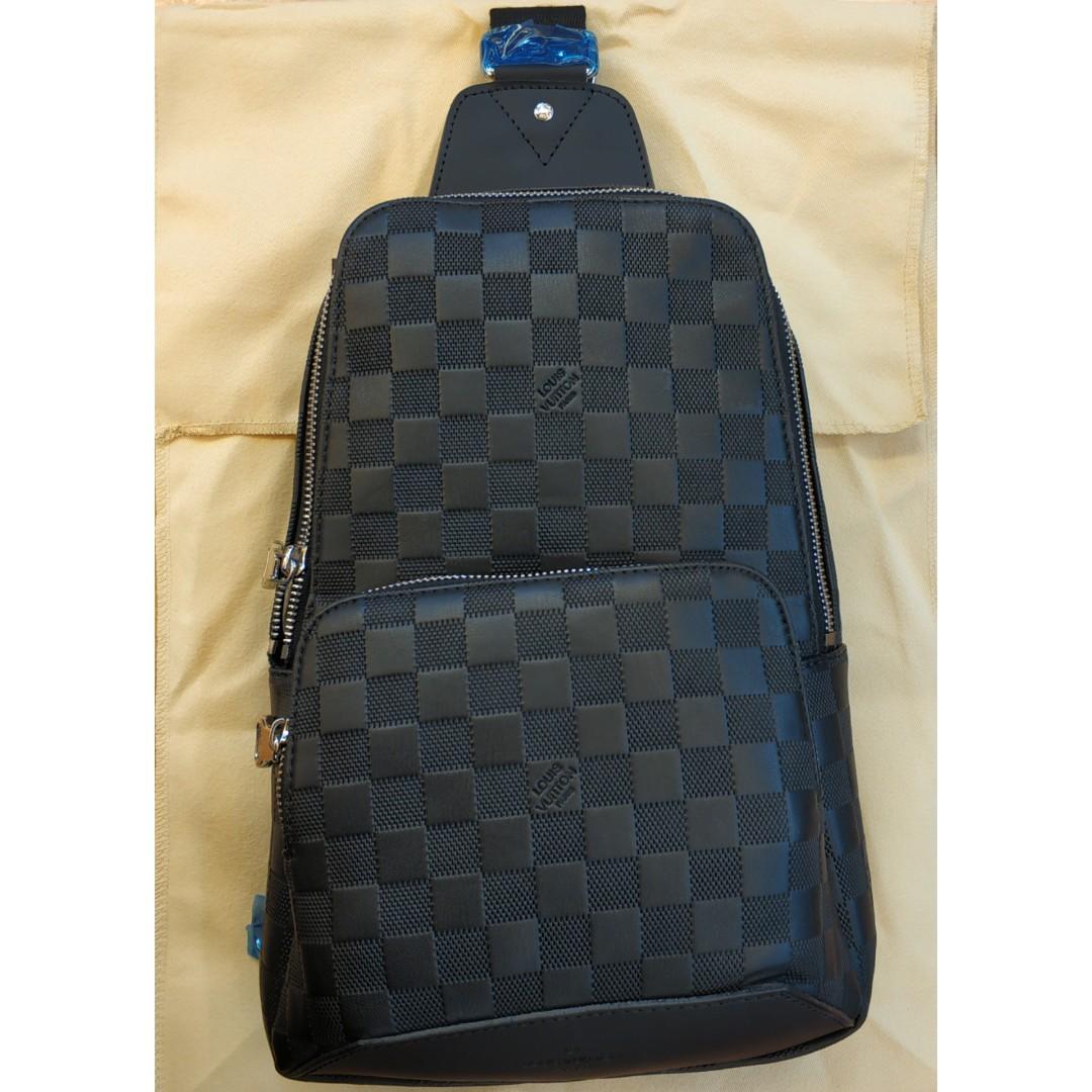 Tas LV Damiere sling pria, Fesyen Pria, Tas & Dompet , Tas Selempang di  Carousell