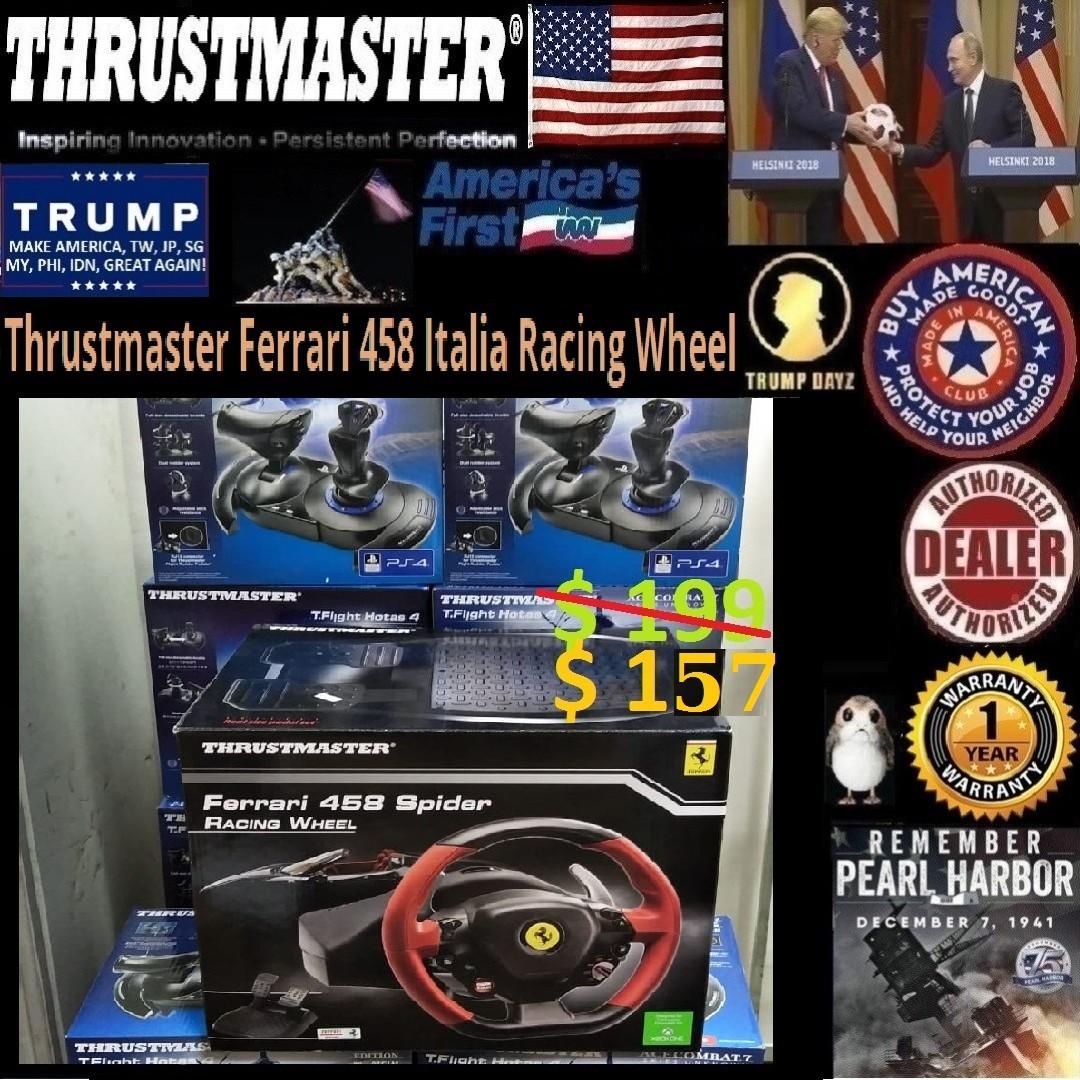 Thrustmaster Ferrari 458 Spider Racing Wheel Xbox One 1y