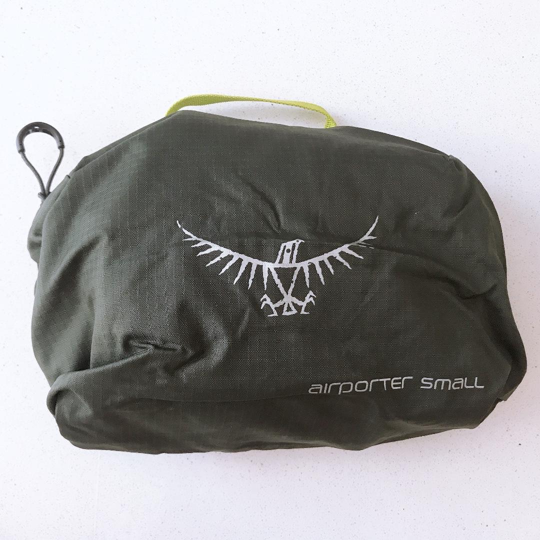 Used Good Condition Osprey Airporter Small 90L Shadow Grey Army Green Olive