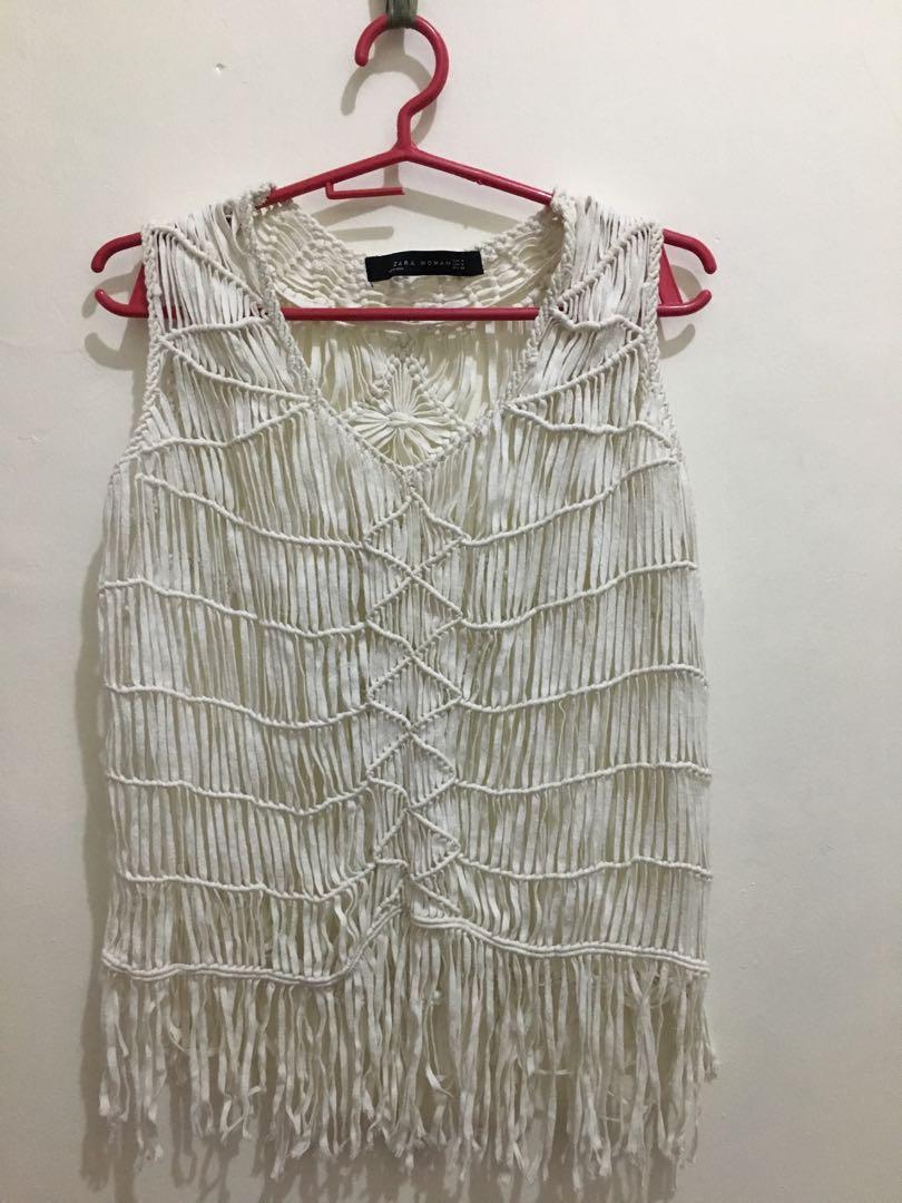 beach cover up zara