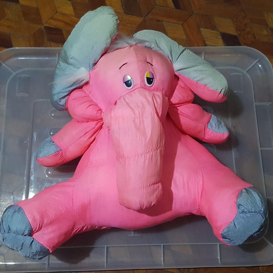 11-inch Pink Stuffed Elephant Toy (Category: Plushies & Soft Toys) located in Quezon City. Submitted by thyalla (Listing ID 243683448, Image 1). Description: Pink Elephant stuffed (estimated 11" tall) Payment can be made through BPI bank deposit/ transfer.