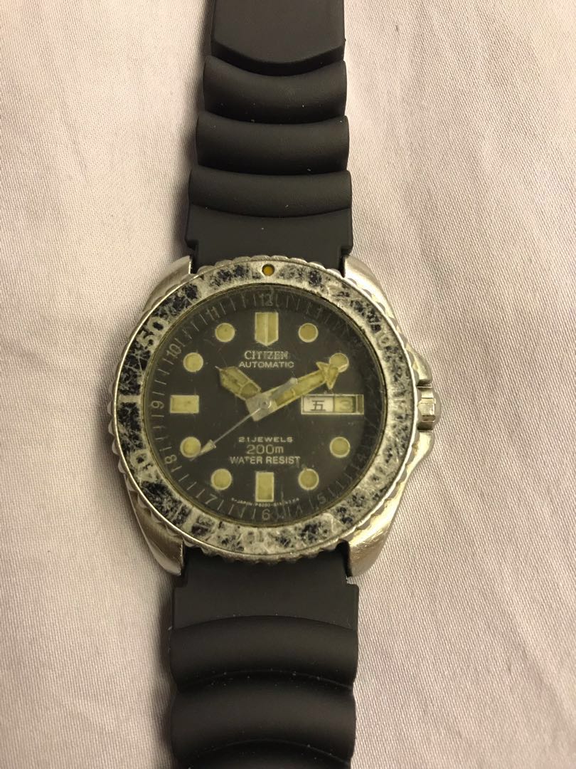 1980s Citizen diver automatic cal 8200