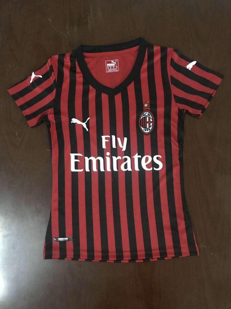 Ac Milan Soccer Ladies Top Drifit Jersey 19 20 Women S Fashion Clothes Tops On Carousell