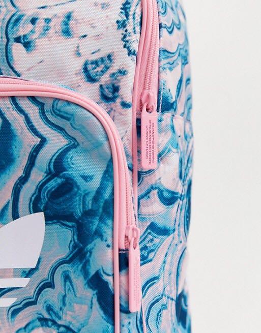 adidas originals pink print backpack