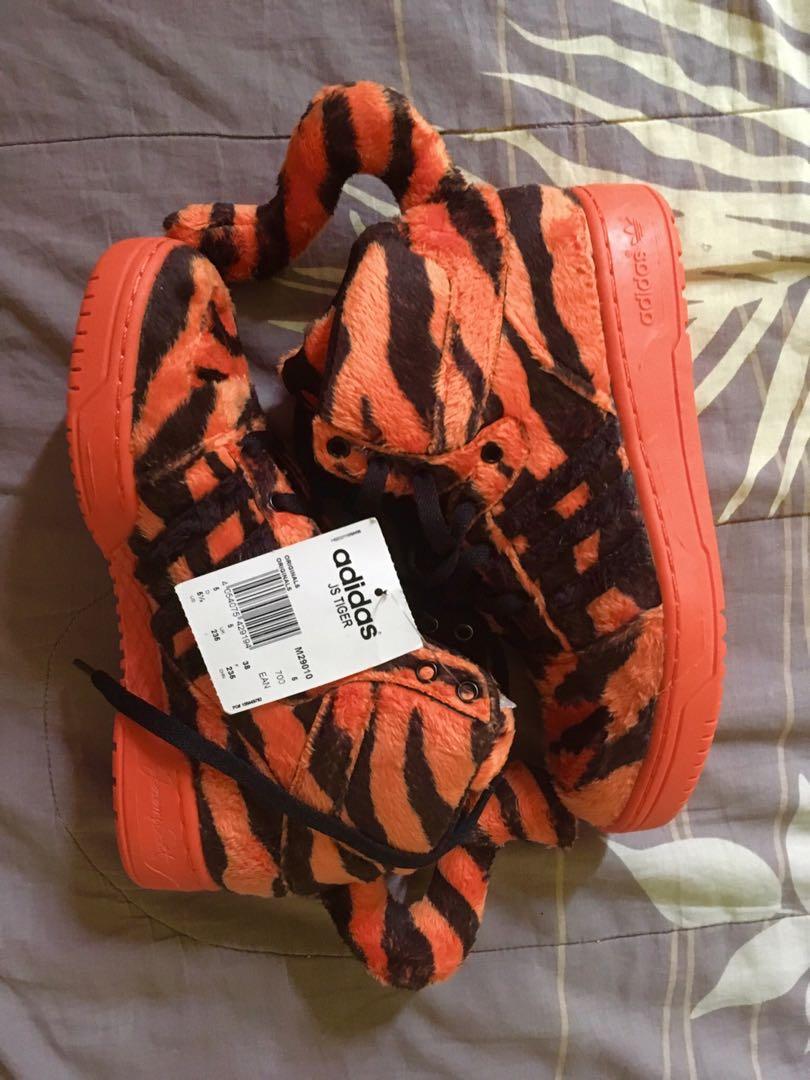 adidas gazelle silver green womens Sz 12) Adidas Jeremy Scott “Tiger” – ORR main image 1