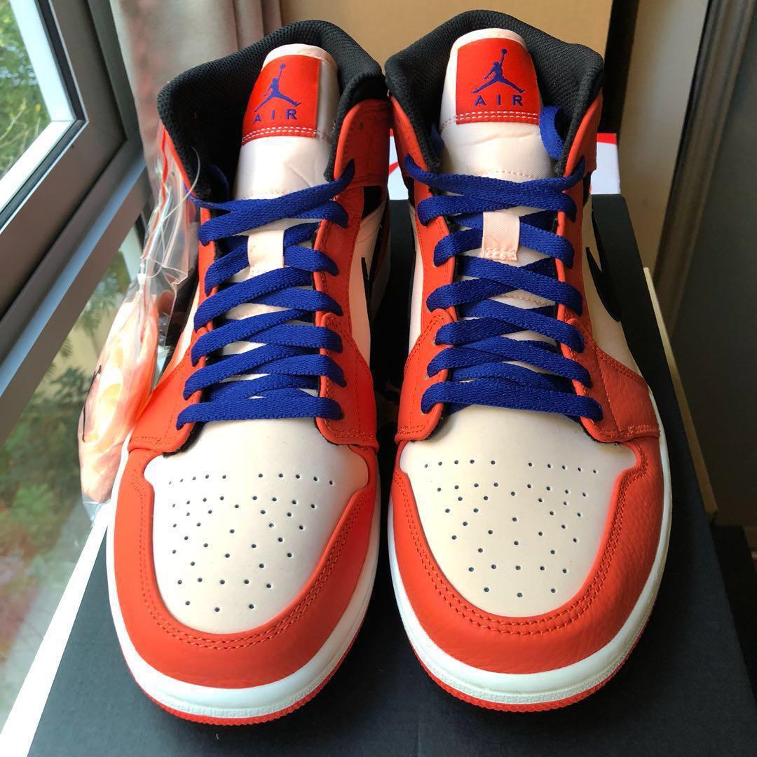 Air Jordan 1 Mid SE Team Orange Men s Fashion Footwear Sneakers