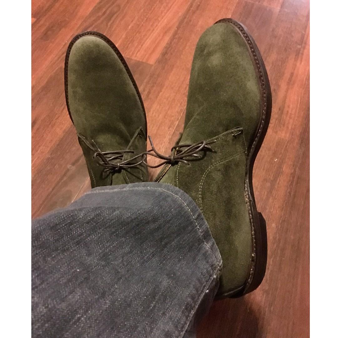 olive chukka boots