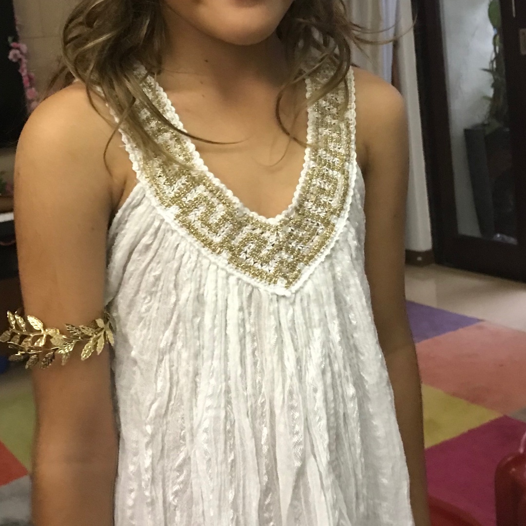 Ancient Greek Princess Goddess Dress Traditional Greek Kids Dress