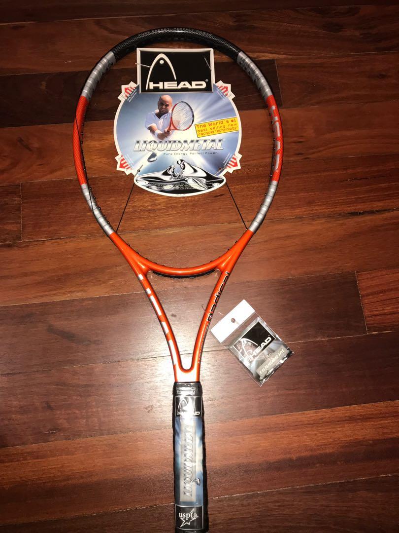 Andre Agassi SIGNED Head Liquidmetal Radical OS, Sports Equipment ...