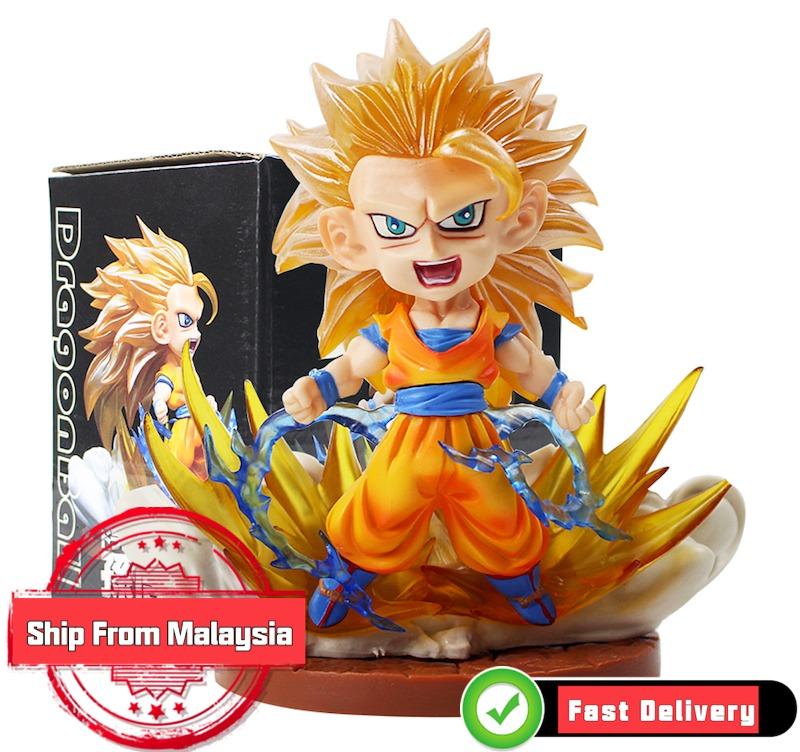Anime Dragon Ball Z Super Saiyan 3 Son Goku Gokou Figure