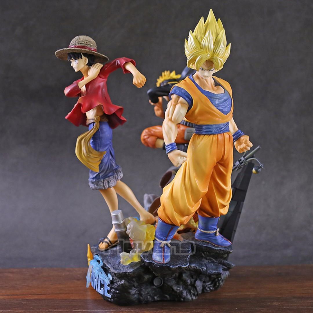 Anime Jump Force One Piece Monkey D Luffy Dragon Ball Dragonball Z Son Goku Naruto Playstation 4 Statue Toy Toys Games Toys On Carousell