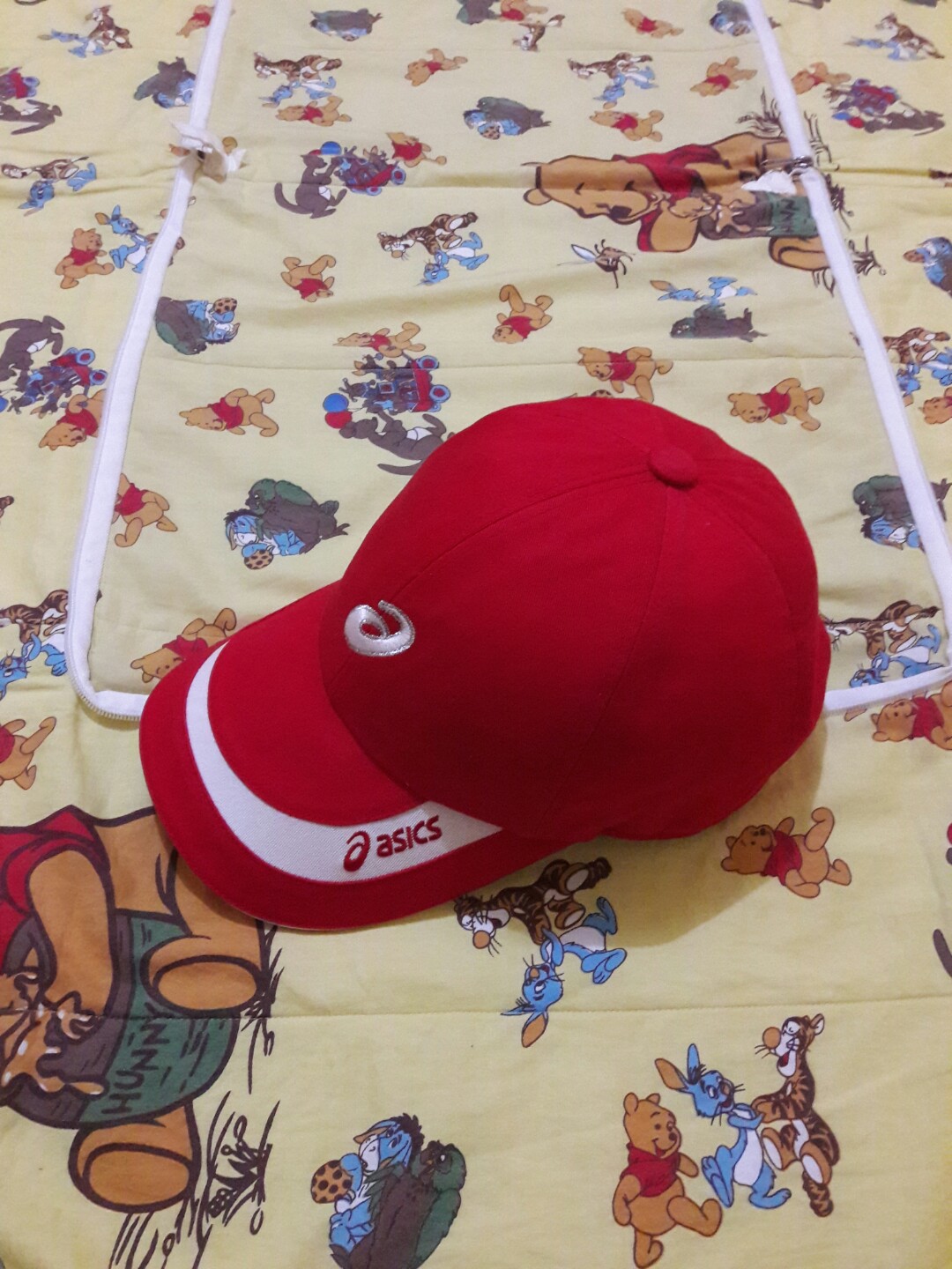Asics original cap topi asics merah 