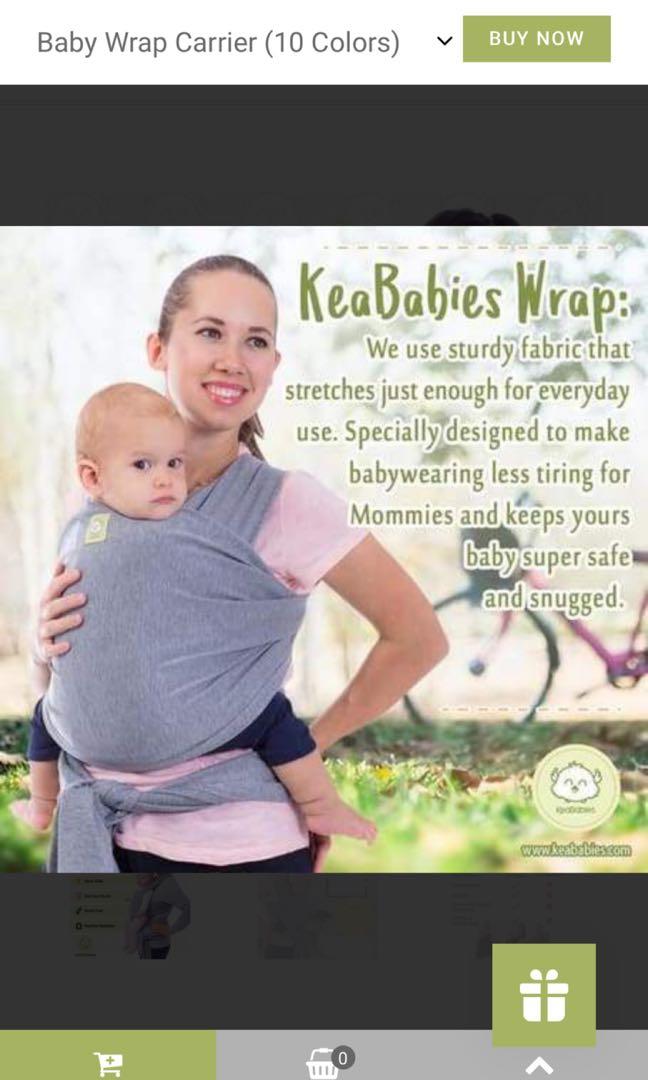 kea baby wrap front facing