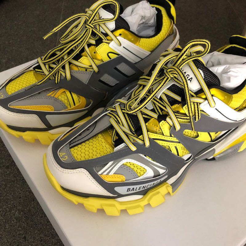 Balenciaga track top sneakers yellow