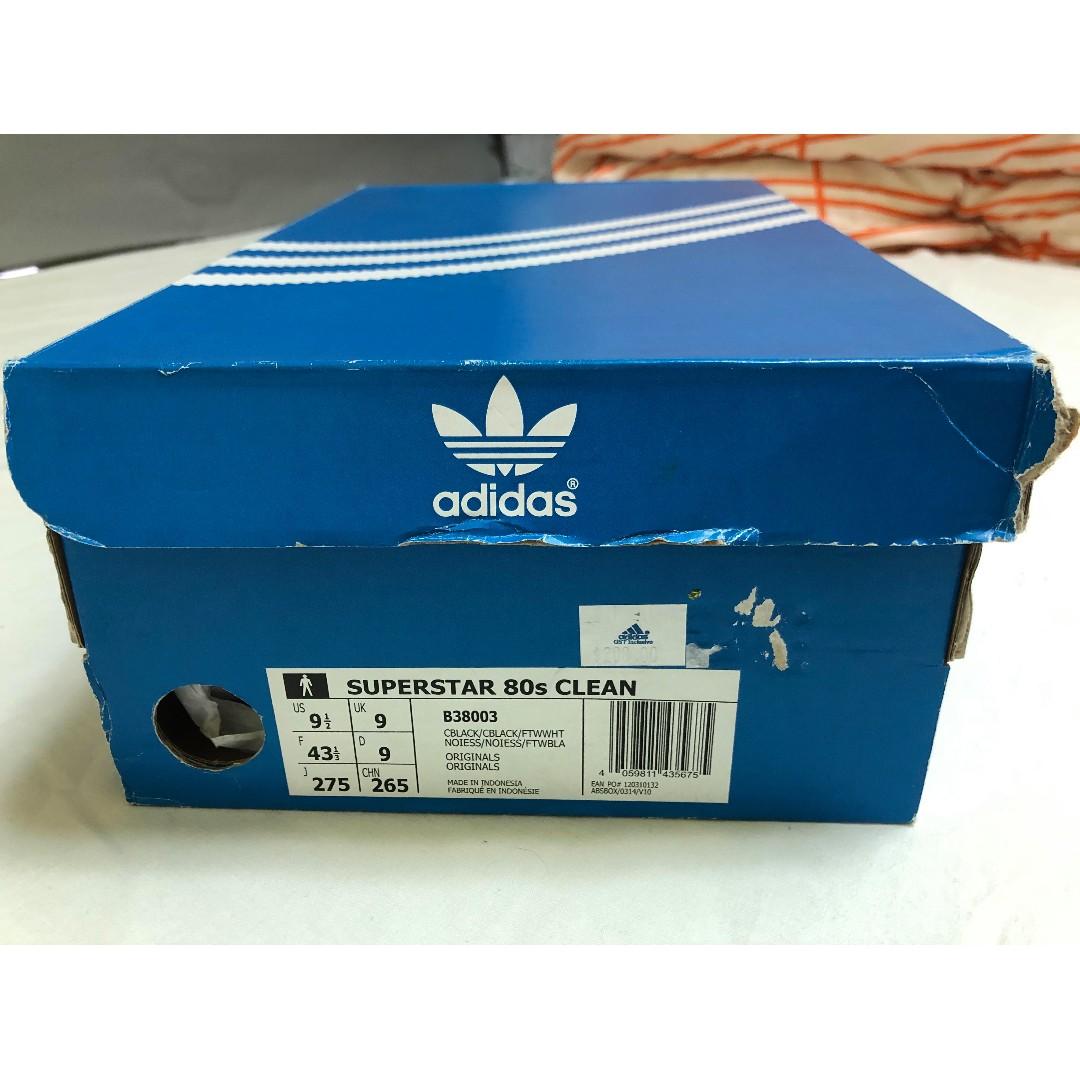 Brand new 100 authentic Adidas Superstar 80s Clean Shoes US 9.5
