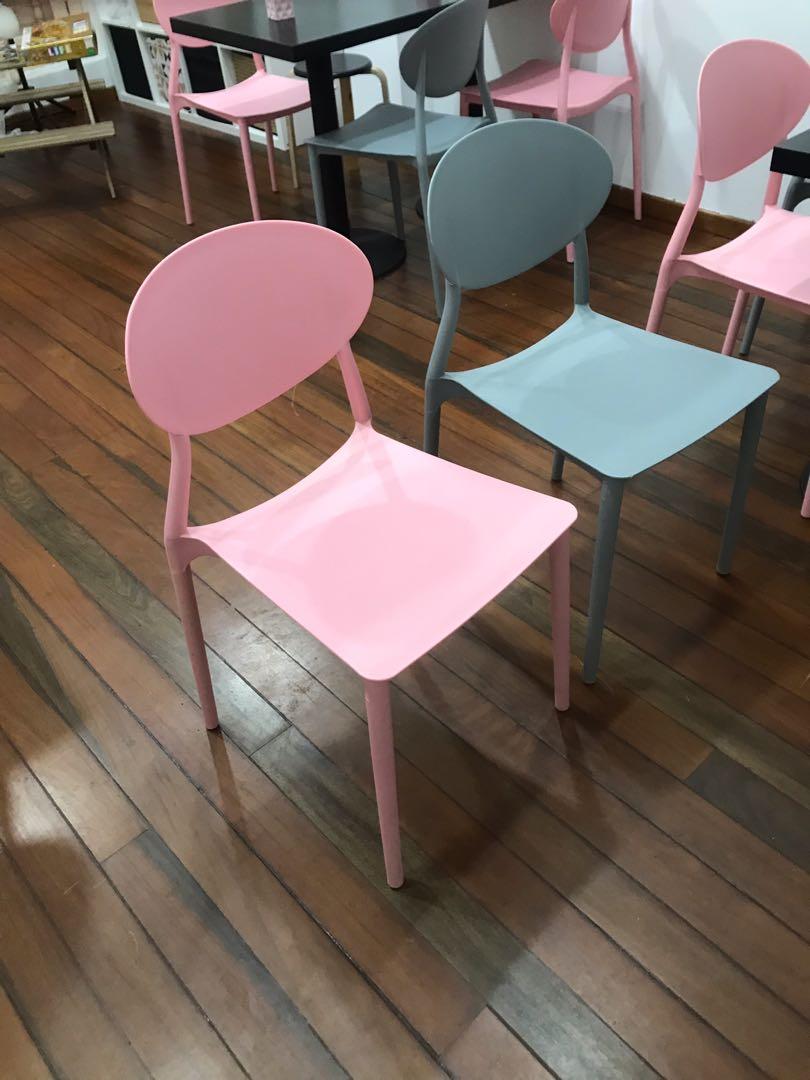 Pink cafe clearance chairs