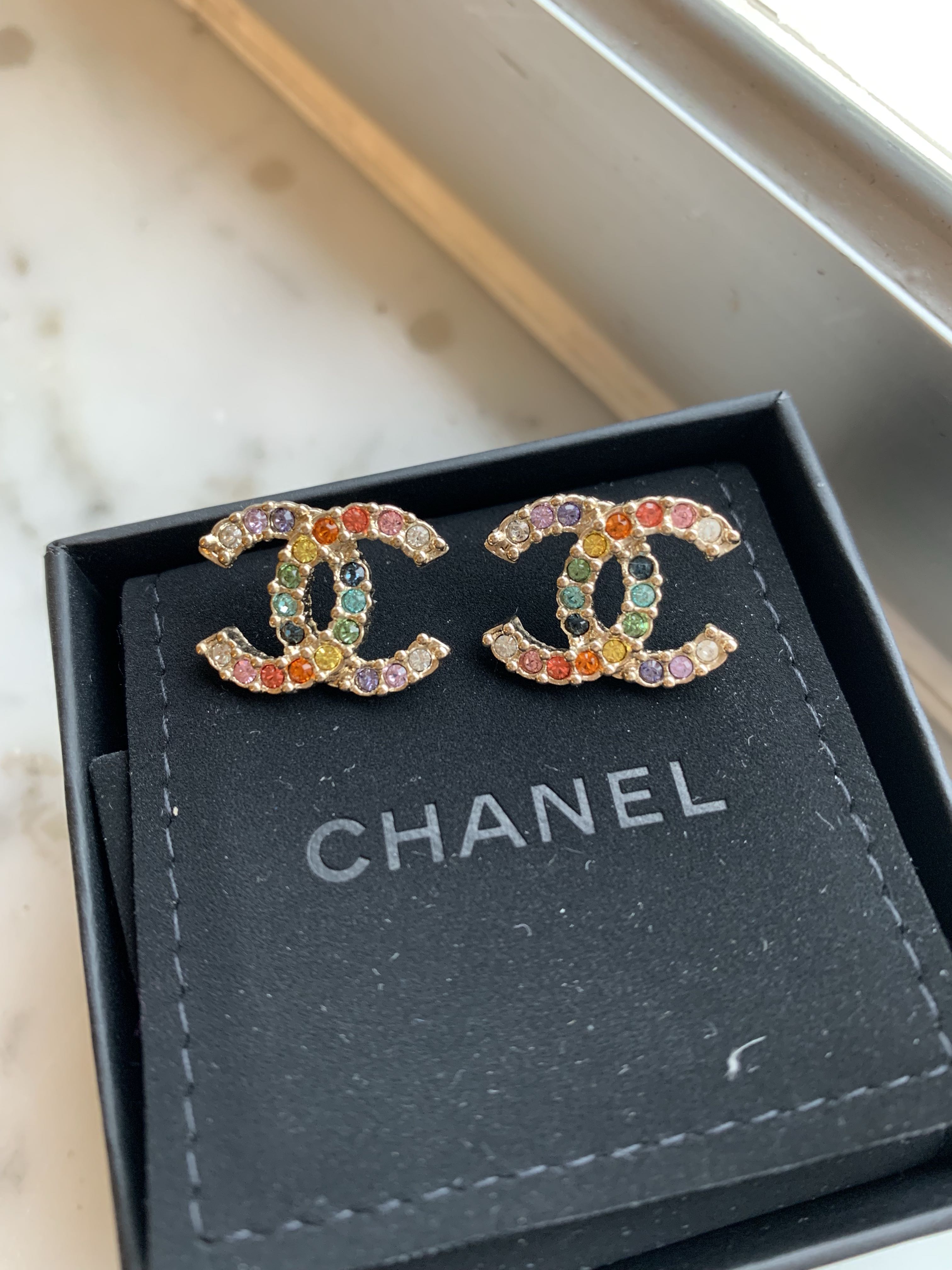 Chanel Rainbow Earrings Carousell